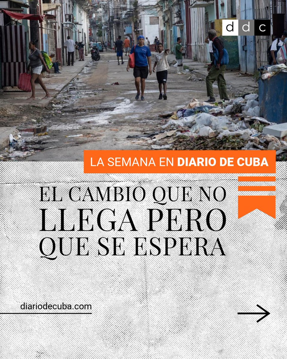 diariodecuba's tweet image. Crece la tensión entre la #resistencia del régimen y el reclamo ciudadano, lo que después de mucho tiempo marca un horizonte político distinto para #Cuba.

LEE un resumen de lo más importante con La Semana en #DiarioDeCuba en SubStack 
semanadiariodecuba.substack.com/p/el-cambio-qu…

LEE HOY la #Cuba de