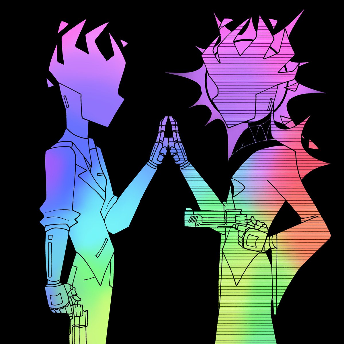 dat_pal's tweet photo. Ultrakill themed drawings for my friends upcoming streams! @silliooo https://t.co/YG7ru9zFU9
