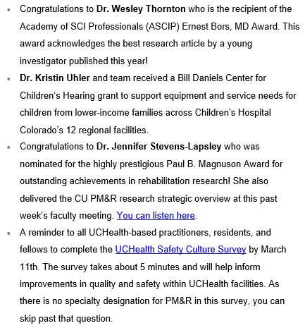 CU Anschutz Physical Medicine tweet media