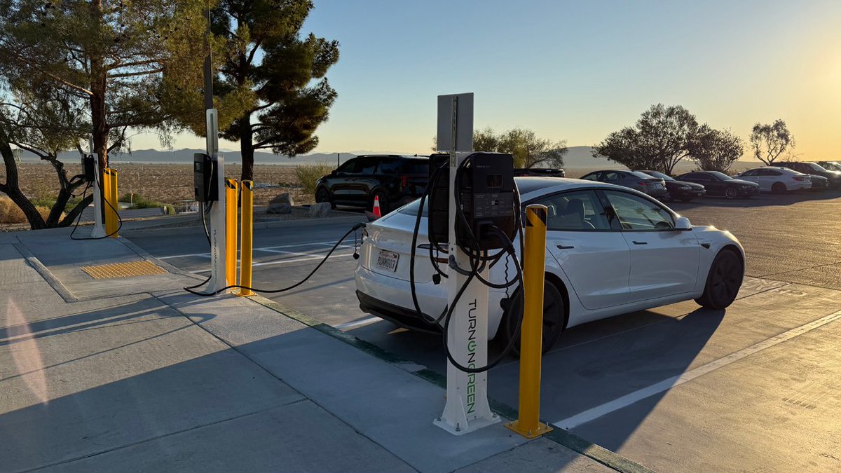 TurnOnGreen has completed a new EV charging installation at Hi-Desert Medical Center, supported by grant funding from the Mojave Desert Air Quality Management District.  Read more: turnongreen.com/company/news/t… 
#EVCharging #EVInfrastructure #CleanTransportation
