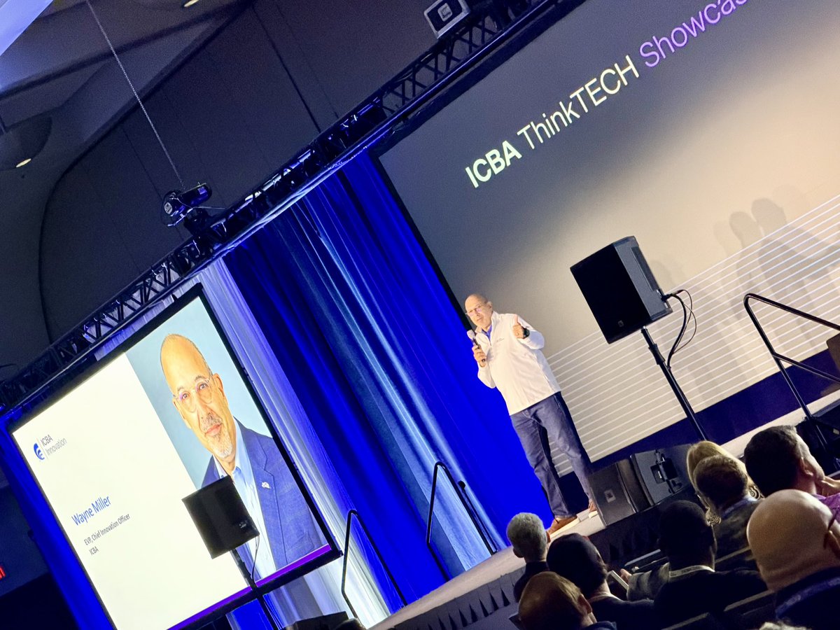 Having <a href="/waynemiller959/">wayne miller</a> lead innovation for <a href="/ICBA/">Independent Community Bankers of America</a> lets me sleep well at night! I know my bank will have access to the best technology partners and ideas out there as he leads our industry into the future! #ICBALIVE