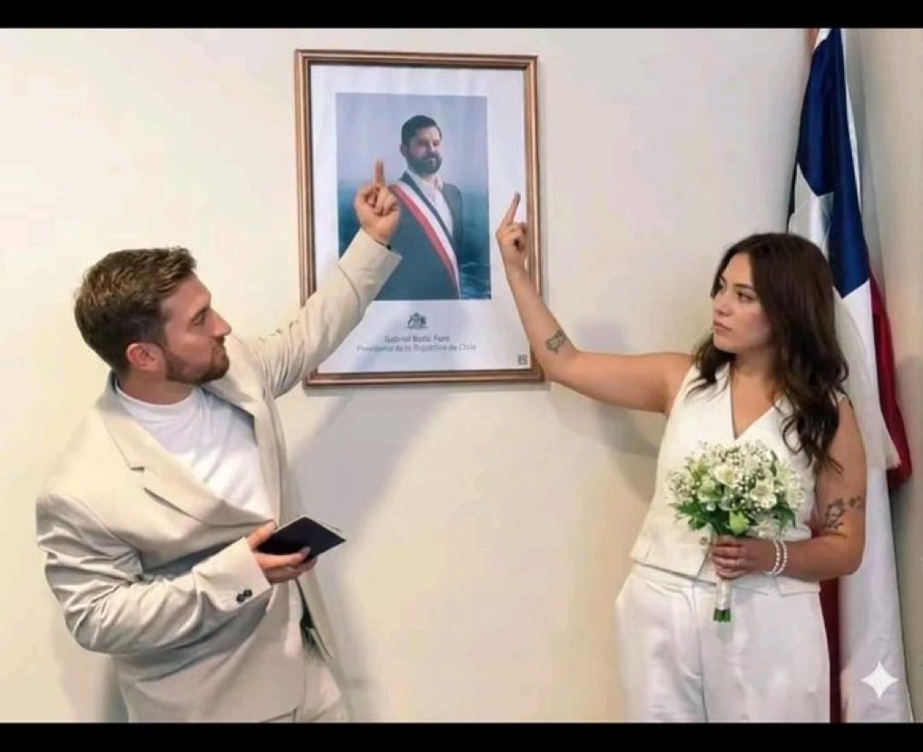 Y vivieron felices por el resto de sus vidas.
Excelente foto