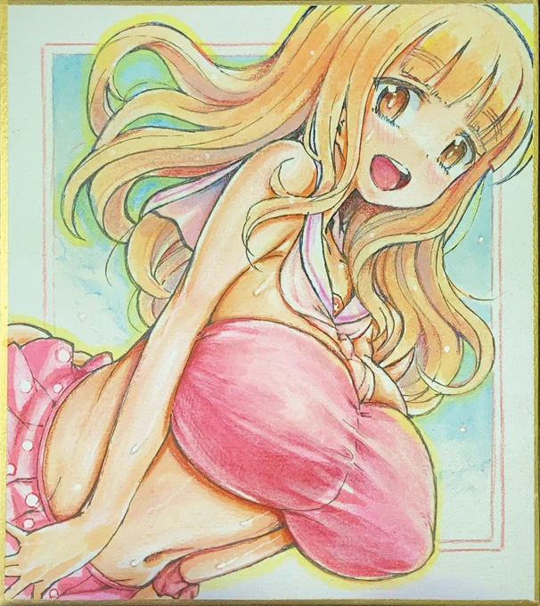 #これを見た人はピンクの入った画像を貼れ 水着さおりん