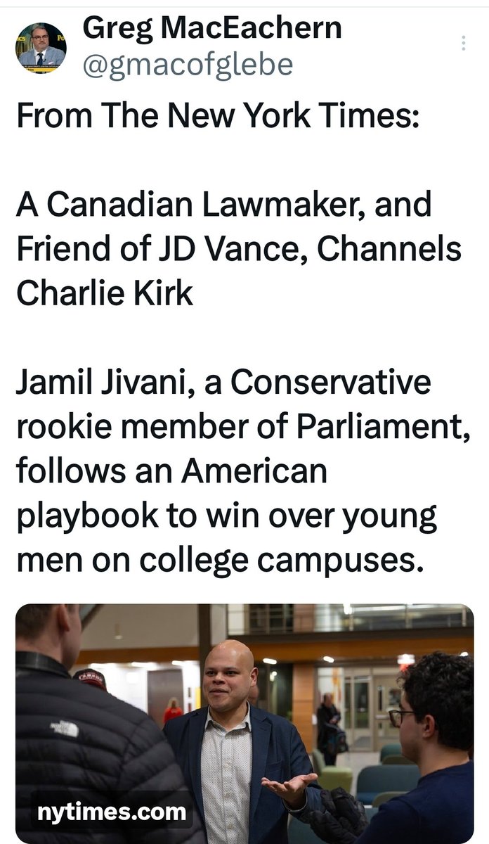 <a href="/dckurek/">Damien C. Kurek</a> Drama? 🤣 🤣 🤣 🤣 
You mean like MPs crossing the floor kind of Drama? Or Pierre Poilievre in the UK &amp; Germany making a fool of  himself kind of Drama? How about Jivani calling himself a Canadian MP &amp; not a conservative MP? How is that for Drama?
