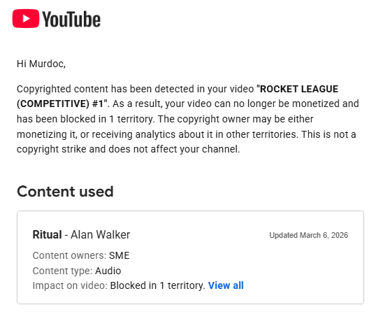 Murdoc_18's tweet photo. Mind you this is on an unlisted video from 2016 LOL https://t.co/xdFaG4067G