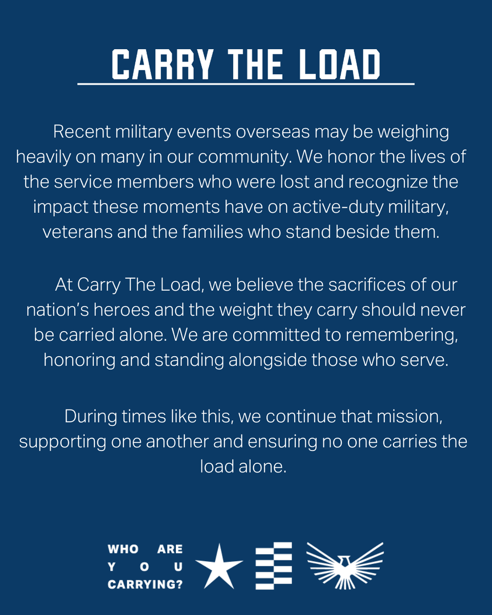 Carry The Load tweet media