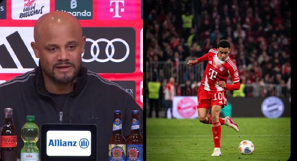 🚨🇧🇪 • #Kompany sobre #Musiala: #FCBBMG

🗣️—"Estou muito tranquilo em relação ao Jamal. Não costumo ler muito a imprensa, mas li algo recentemente sobre algumas pessoas tentando colocar o Jamal em uma situação de competição com outros jogadores...