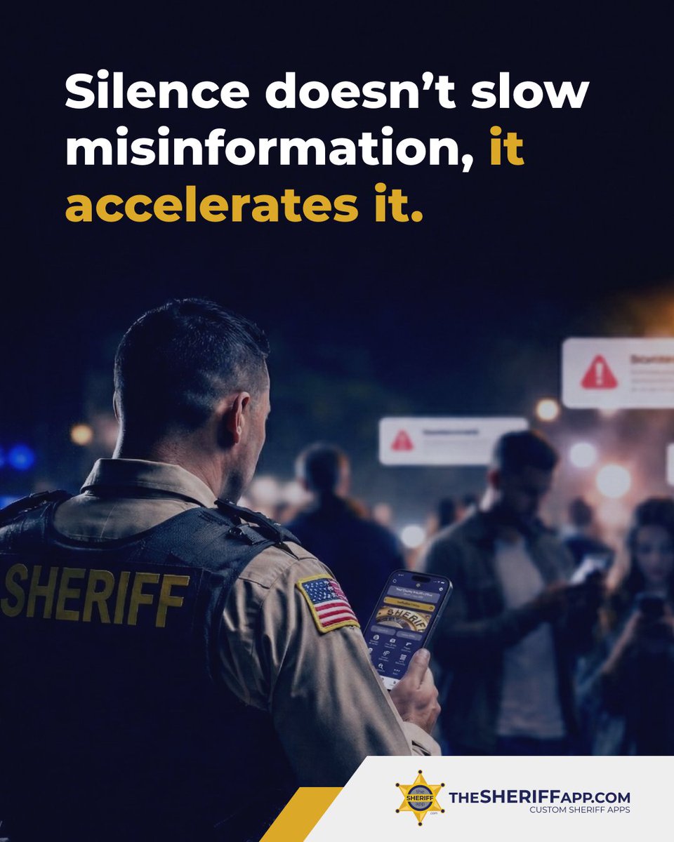 Silence doesn’t slow misinformation, it accelerates it. Sheriffs who communicate early reduce confusion, anxiety, and unnecessary calls. Presence builds trust.