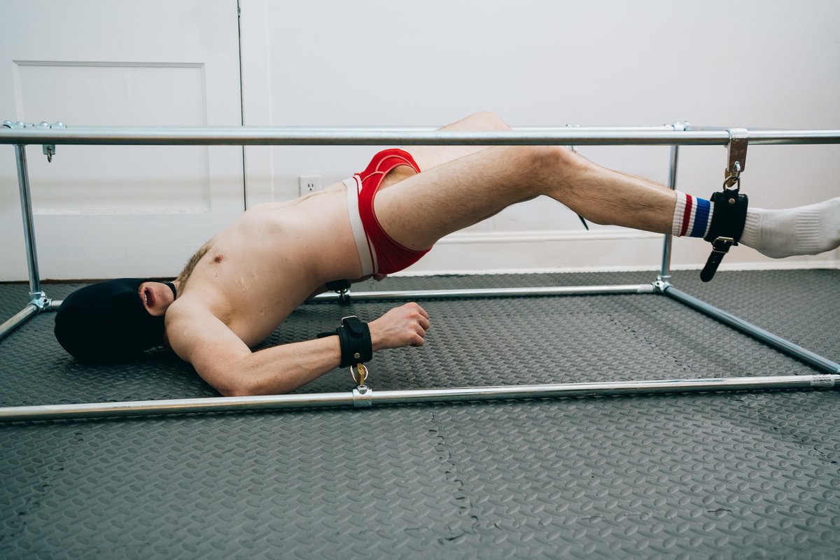 BoundGuyChi's tweet photo. Twink in the bondage frame https://t.co/VmfVq5zJgk