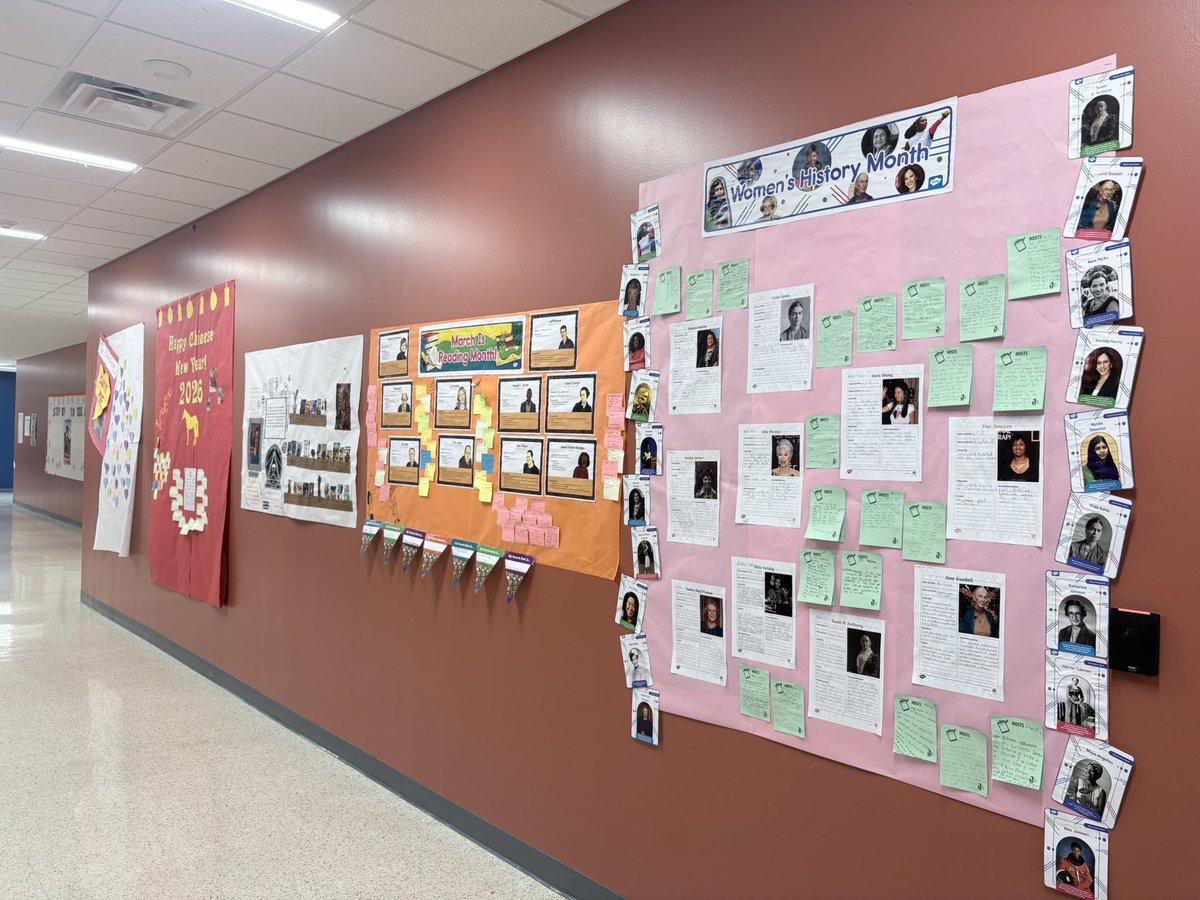 Perez_Cristina2's tweet image. What do you get when you combine #bilingual students, Social Studies, SEL, Do Now’s, and RACE strategy?….a really awesome wall full of student work, motivation, and celebration! #aldinestory @drgoffney @CurriculumMatrs @JohnsonJags