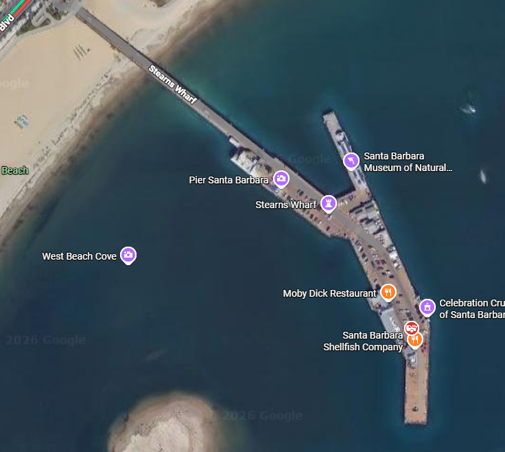 ChaseChasChaChC's tweet photo. Car crash on the wharf in Santa Barbara. Awesome. https://t.co/6RJKWZ9xXj