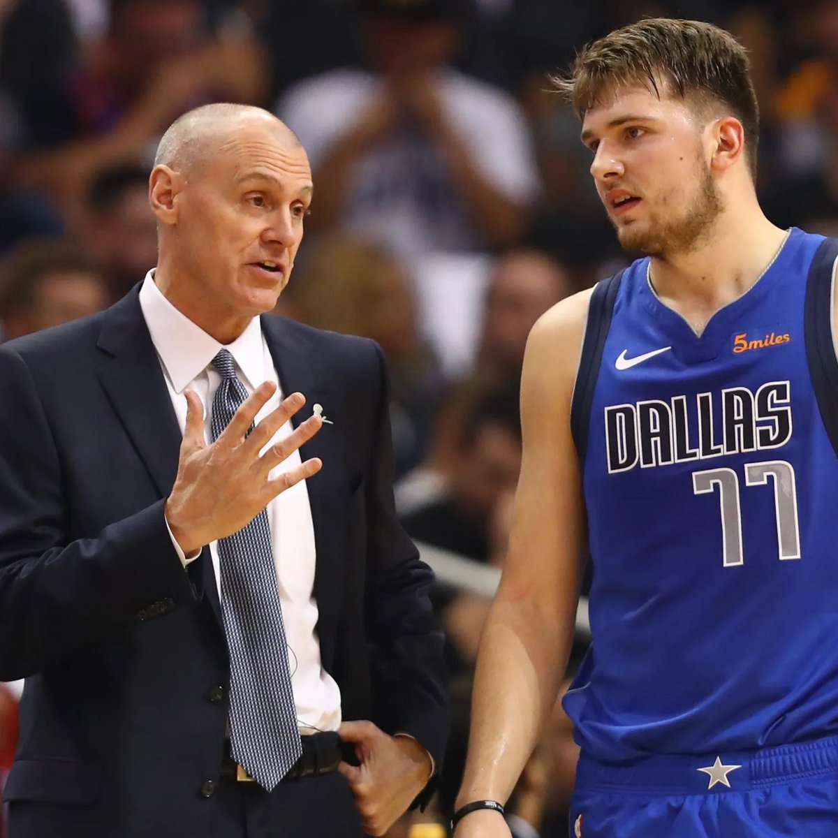 Rick Carlisle on Luka Dončić:

“He’s the greatest player I’ve ever coached. He’ll be an MVP. You show me a great player who isn't stubborn and doesn't get pissed off at things, I'll show you somebody who isn't a great player.”

(via <a href="/thebenroyer/">Benjamin Royer</a>)