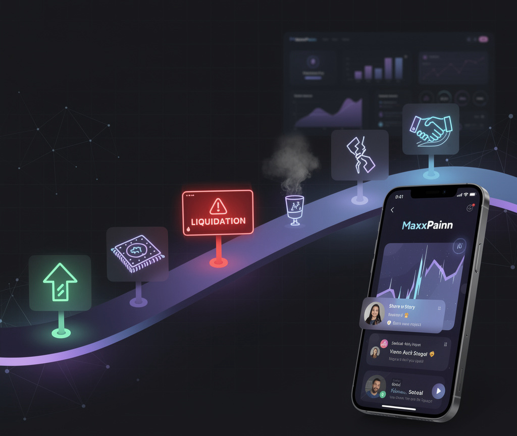 MaxxPainnFDN's tweet photo. The crypto journey is a rollercoaster, small wins, big wins, rug pulls, betrayals, projects vanishing overnight, and painful liquidations.

Some memories sweet, others bitter.

@MaxxPainnFDN is the first #SocialFi platform that rewards you for sharing your crypto journey. https://t.co/UbcAQfoxVb