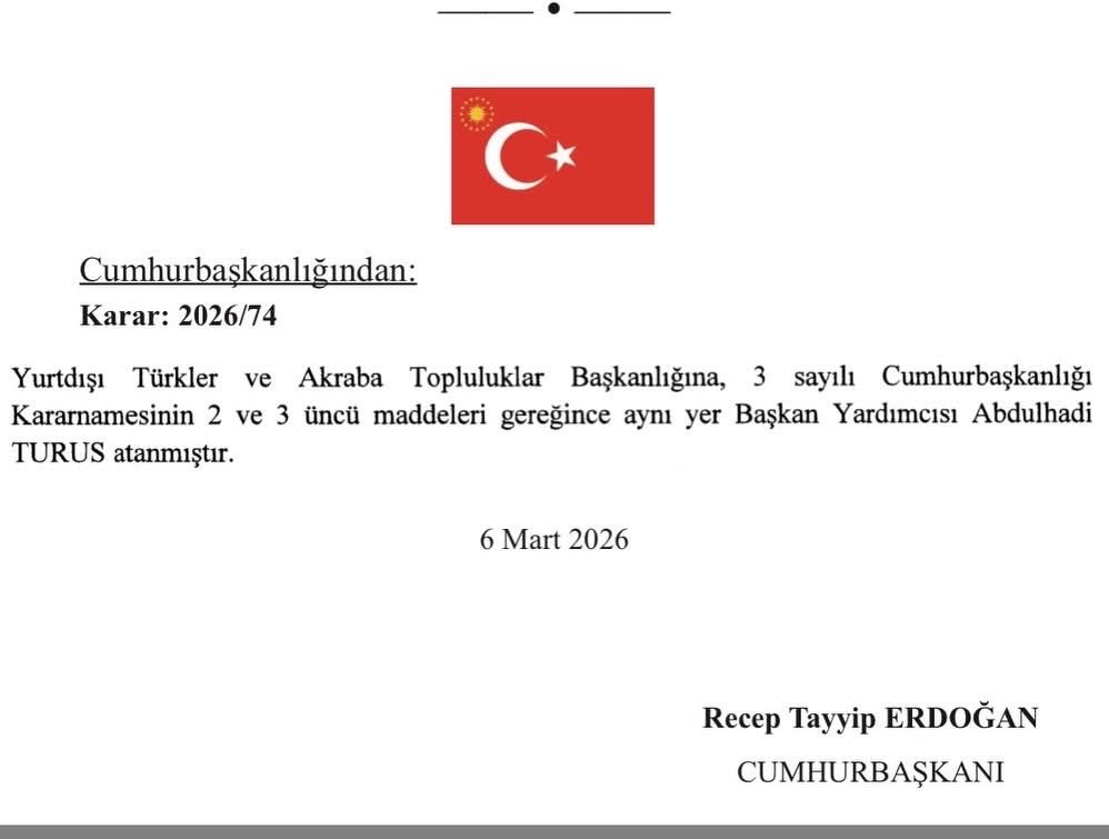 Cumhurbaşkanımız Sayın Recep Tayyip Erdoğan’ın tensipleriyle Yurtdışı Türkler ve Akraba Topluluklar Başkanlığı’na (YTB) asaleten atanan kıymetli hemşehrimiz Sayın Abdulhadi Turus’u gönülden tebrik ediyor, bu önemli görevinde çalışmalarında üstün başarılar diliyorum.

<a href="/haditurus/">A. Hadi Turus</a>