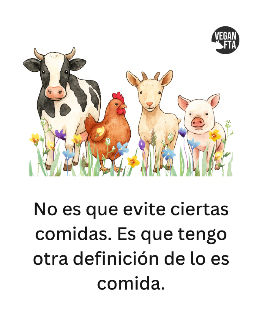 VeganFTAEspanol's tweet photo. Recordatorio: Los animales NO SON COMIDA.

Es así de simple 🤔

👉 Ayuda gratuita para hacerte vegan: https://t.co/qKM4aWECmy

#ilustracion #comidaconsciente #losanimalesnosoncomida https://t.co/hGCaeb5FHO