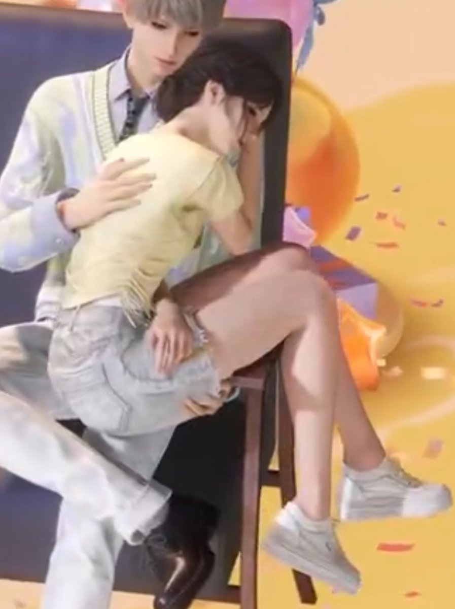 unironically this is how i sometimes sit in a chair (even without being in someone's lap) 😭 it's lowkey comfy for my legs but eventually cuts off blood circulation and kills my back BDJABSAJ