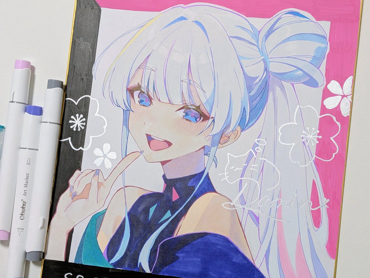 １枚目。会場で展示してるので見るだけでも見てってくださいー✨✨( 'ω' و( و"♪