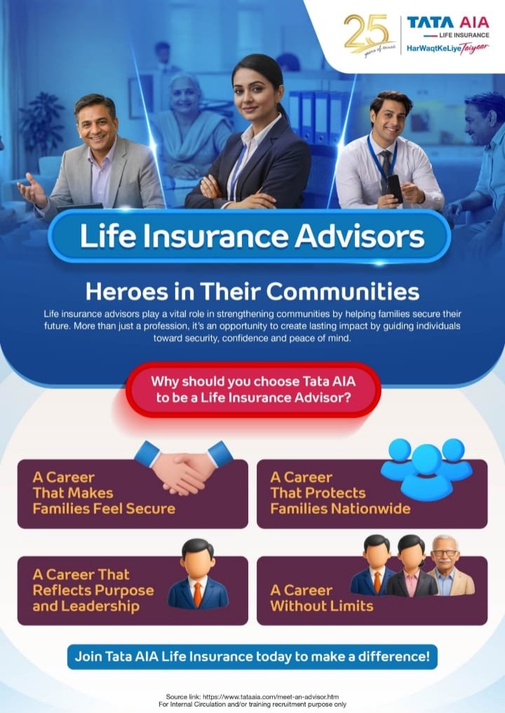 Sanjana921547's tweet image. Hello all of you 🙋🏻‍♀️
Join us as a Life Insurance Advisor/Team Leaders(PBA)
Apply now
Contact me:- 9138746670📞📞

#tata #insurance #insurancepolicy #penindia #leadermodel