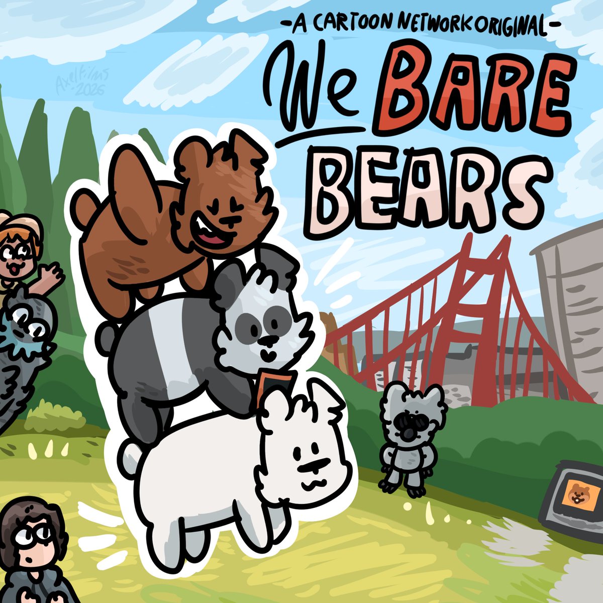 axelfilms22's tweet photo. we bare bears :0
#webarebears #webarebearsfanart
#cartoonnetwork #webarebearsfan
#cartoonnetworkfanart #cartoon
#cartoonart #grizzly #Icebear #panda
#grizzlybear #danielchong
#digitalart #wbbcharlie
#charliewbb #wbb #wbbmovie
#cartoonnetworkart https://t.co/IdxZaH8WCB