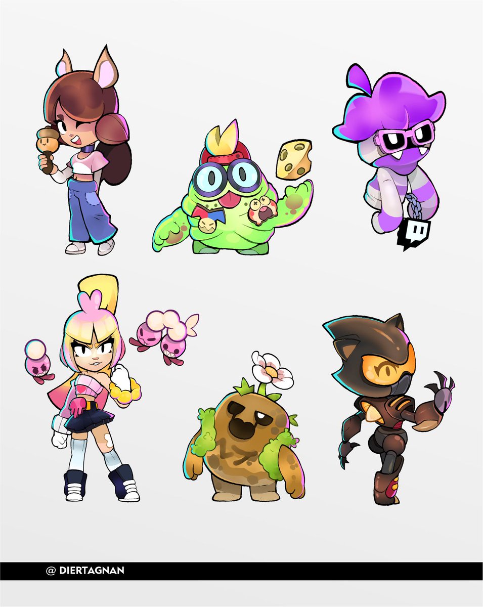 Different skins based on different people, there's not much science behind it.
--------------
#supercell #brawlstars #supercellgames
#brawlstarsmemes #brawlstarsfanart #brawlstarsskins #brawlstarsart #brawlstarsglobal #brawl #game #art #ilustracion #characterdesign #BrawlArt