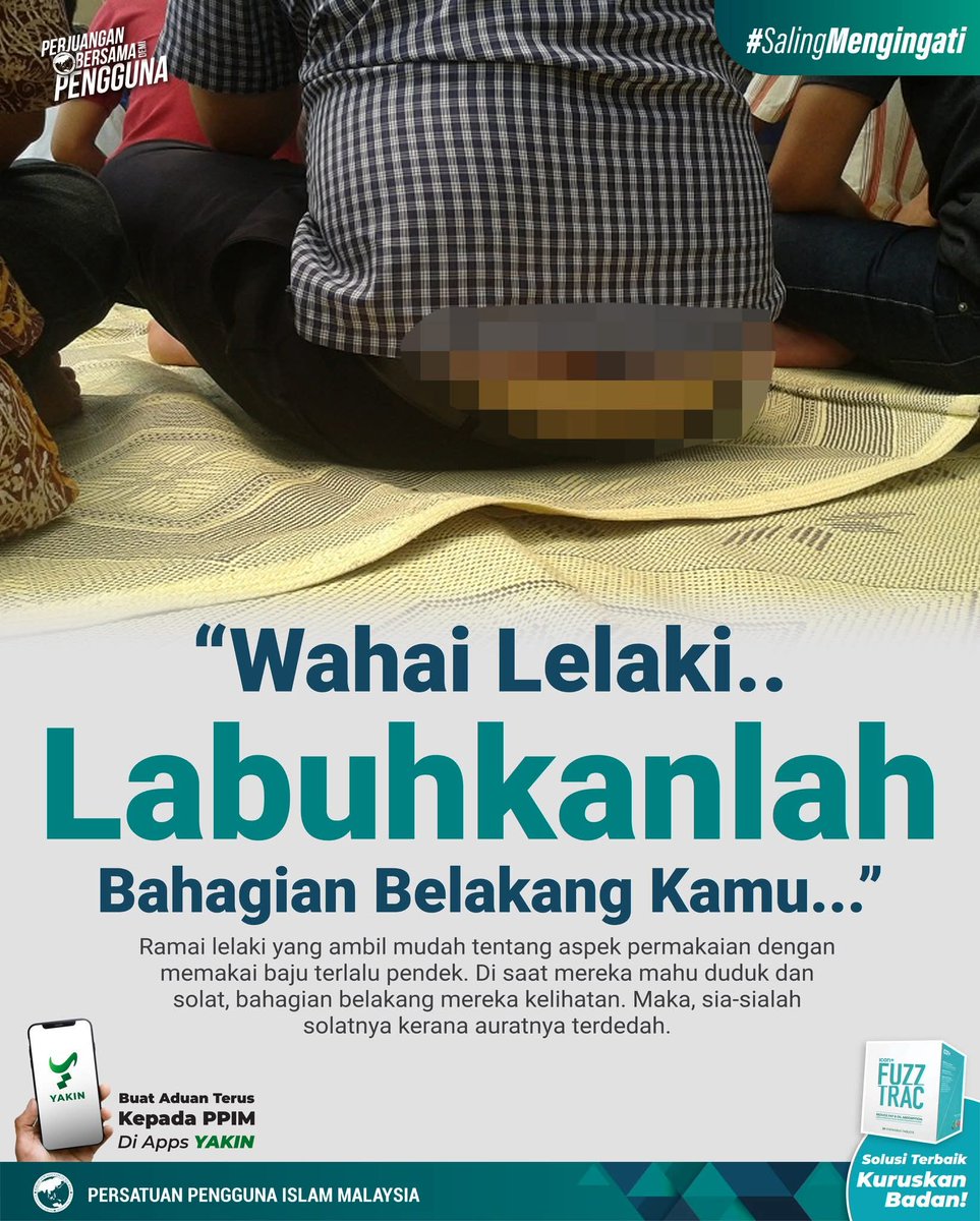 rizamasri's tweet photo. #SalingMengingati #SempurnakanAuratmu https://t.co/iLqJeePD7K