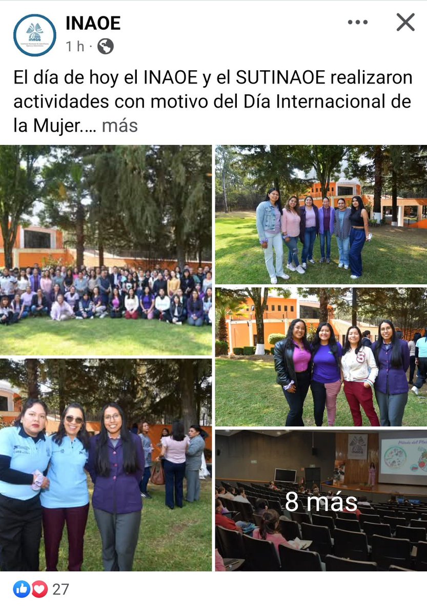 Y el tendedero de INVESTIGADORES acosadores de <a href="/inaoe_mx/">INAOE México</a> porque no está en las fotos ? <a href="/Secihti_Mx/">Secretaría de Ciencia</a> <a href="/Claudiashein/">Claudia Sheinbaum Pardo</a> #8M