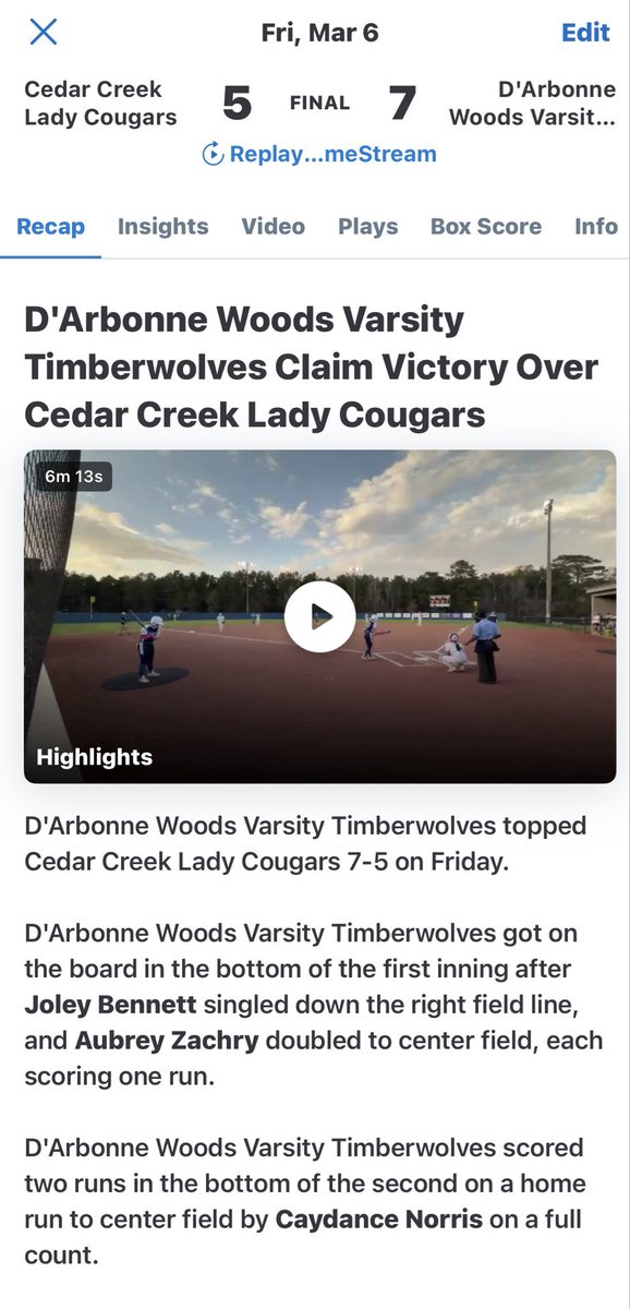 DWCS_SOFTBALL's tweet photo. https://t.co/xiOxbP2xDQ