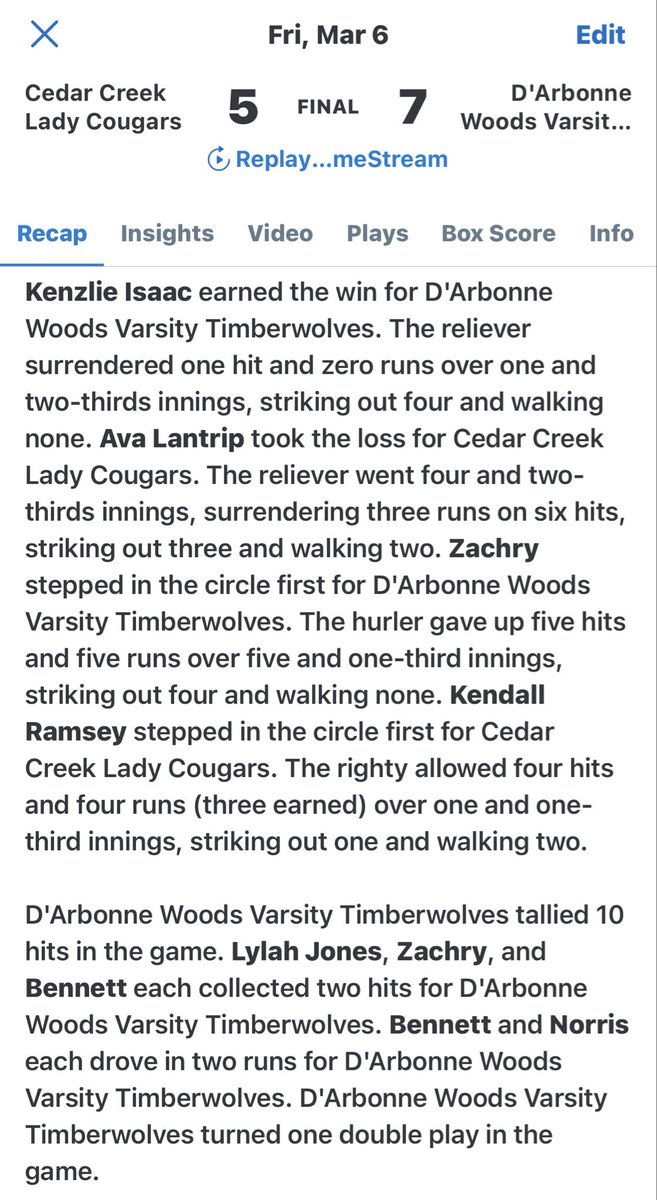 DWCS_SOFTBALL's tweet photo. https://t.co/xiOxbP2xDQ