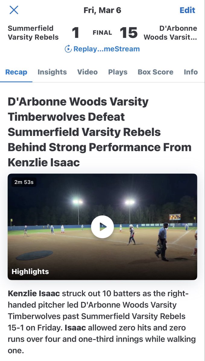 DWCS_SOFTBALL's tweet photo. https://t.co/QSneRmikp5
