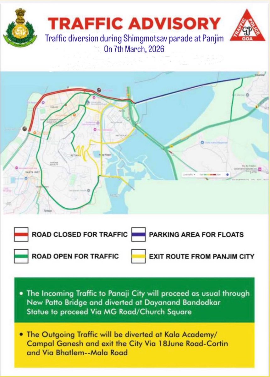 SP Traffic, Goa tweet media