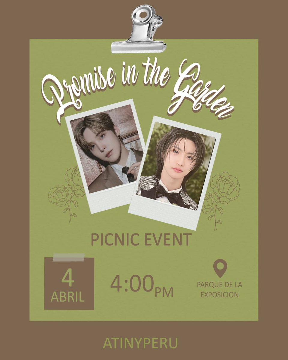 mv4teez's tweet photo. 🌿 Picnic YunHwa: Promises in the Garden 🌿

Para celebrar el cumpleaños de Yunho y Seonghwa, tendremos un picnic especial inspirado en la temática “Promises in the Garden” 💐✨, un momento para compartir, celebrar y disfrutar juntos en un ambiente bonito y acogedor.

#ATEEZ https://t.co/C1UectTlBA