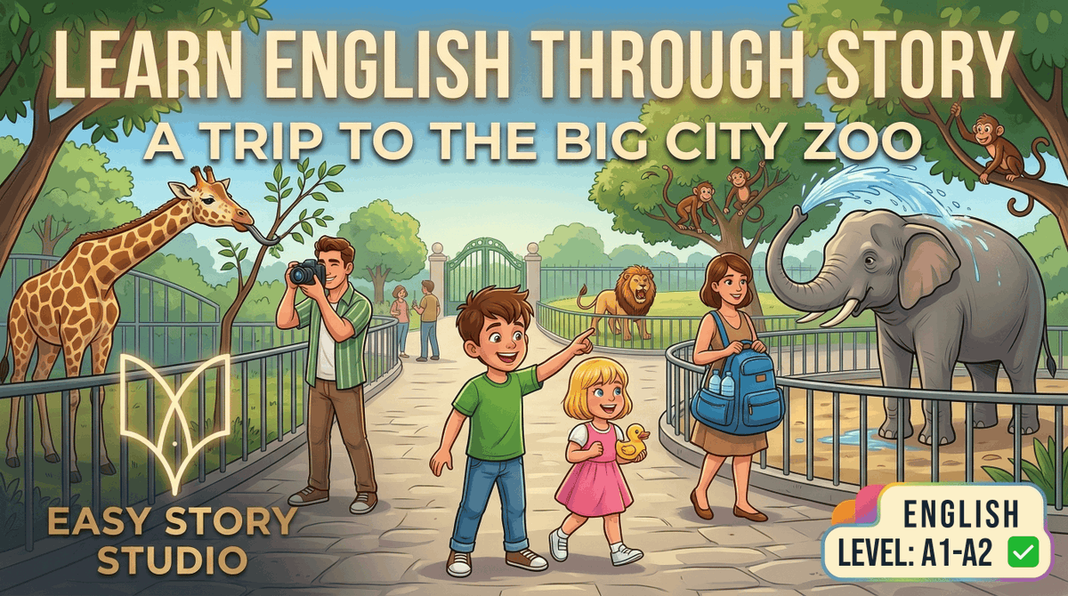 easystorystudio's tweet photo. Do you want to learn English with fun stories? 📖✨ Join Paul and Emma on "A Trip to the Big City Zoo"! 🦁🐘 Perfect for A1-A2 beginners to improve listening and vocabulary.

Watch the full story on YouTube now! 👇
https://t.co/x2AOSXq5ma

#LearnEnglish #EnglishStory #ESL https://t.co/9sdW7qeD8J