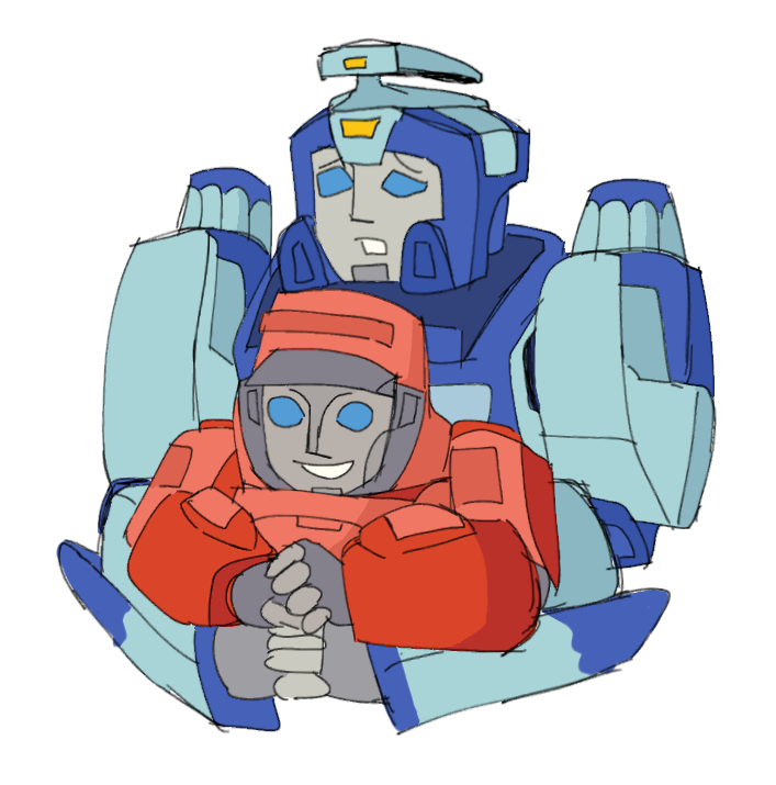 i like that Blurr and Wheelie got sent on a quest together. i like them both a lot. my funny talkers