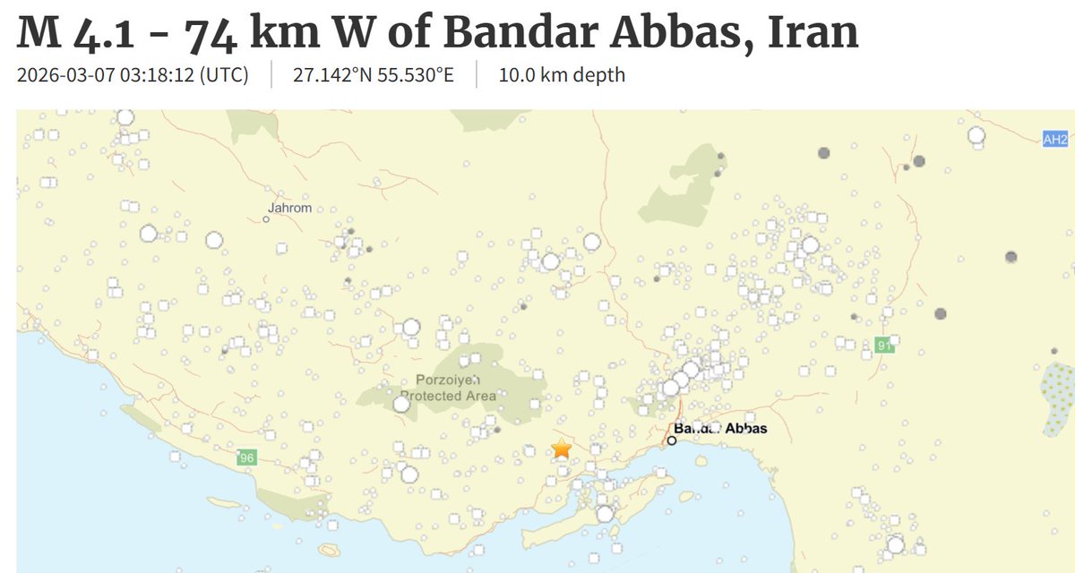 🇮🇷 | LO ÚLTIMO: Sismo de magnitud 4,1 sacude Bandar Abbas, Irán.