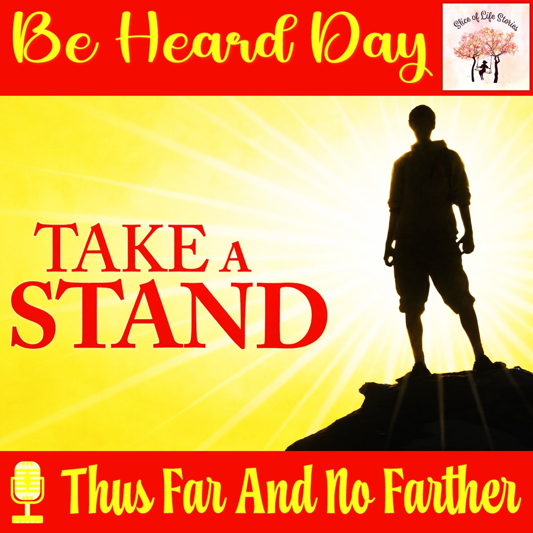 sliceoflife466's tweet photo. Be Heard Day with 🎙 Thus Far And No Farther

▶ https://t.co/f1kplRsN5A

#thusfarandnofarther #courage #standingup #solidarity #unsuspected #defenceless #innocence #podcast #beheardday #beheard #makeyourvoiceheard #speakup #yourvoicematters #voiceyouropinion #expressyourself https://t.co/uDSU2yS75b