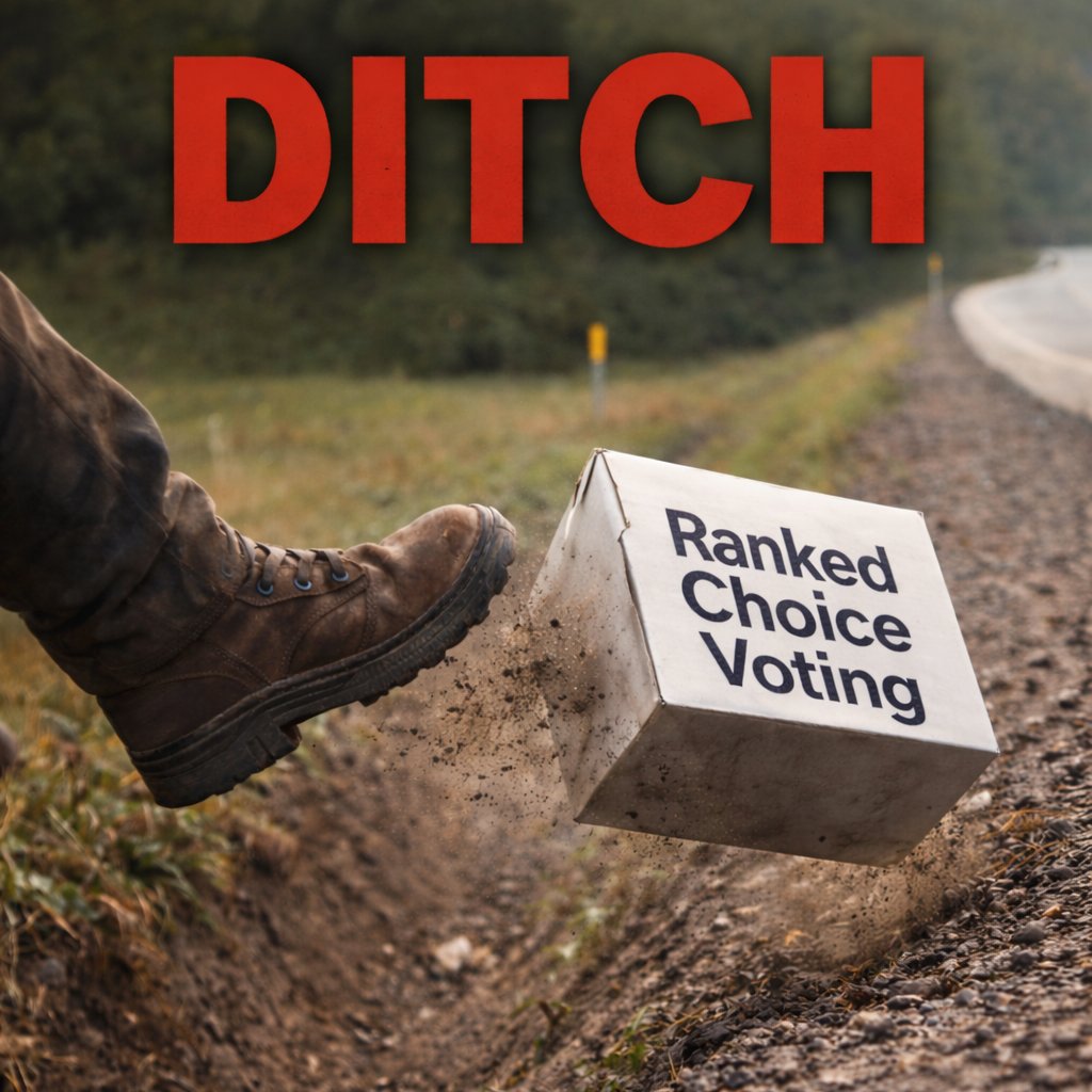 🦶🏼It's time to ditch ranked choice voting! Alaska deserves a normal voting system. Vote Yes 👍 to end the mess of RCV!