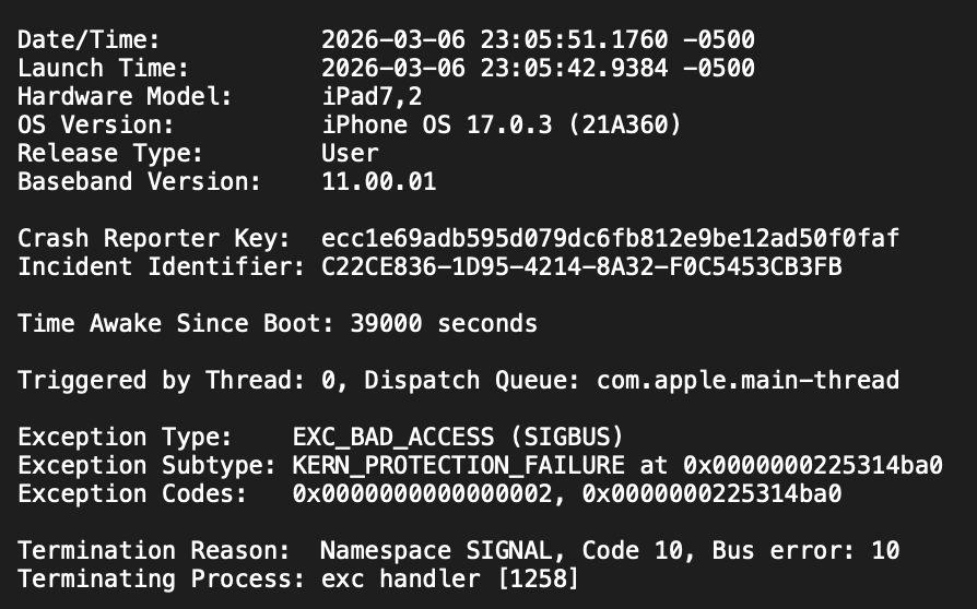 Messing around with the Coruna exploits, as are many others right now I'm sure