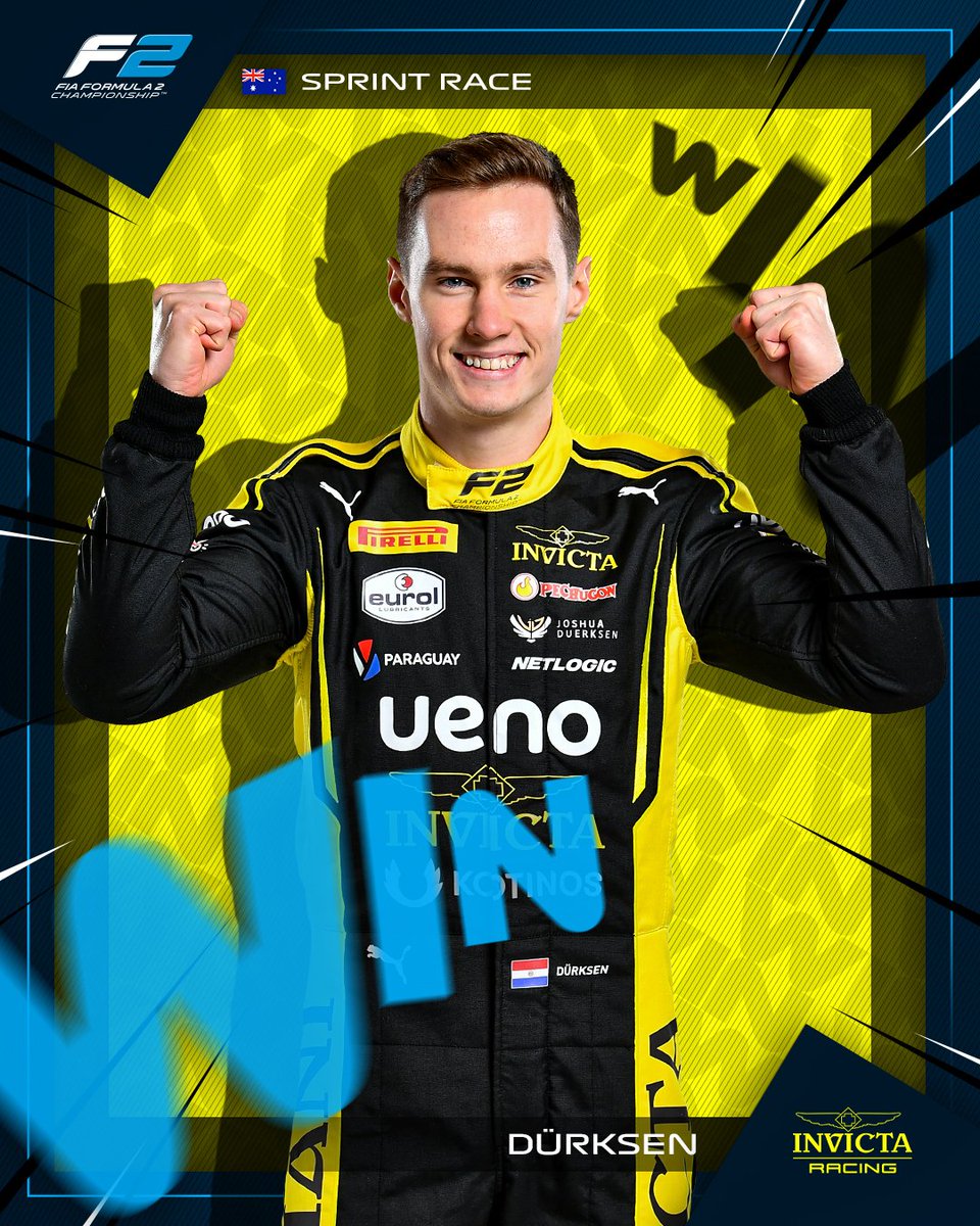 VAMOS JOSHUAAA!! 👊

DÜRKSEN WINS THE OPENING SPRINT RACE OF THE 2026 SEASON!! 🏆✨

#F2 #AusGP