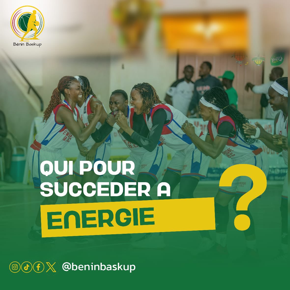 BeninBaskup's tweet photo. @elancotonbbc réussira-t-il le quintuplé d’affilé ? Énergie BBC dames en route pour le 3 à la suite ? 

Rdv au soir du championnat ! 
Bonne saison à tous les acteurs 💚💛❤️ https://t.co/V9PpjBSAxA