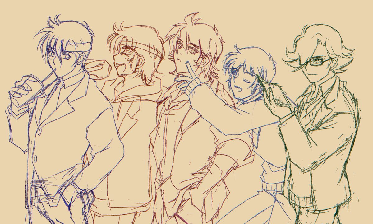 rkgk

初代さんに真伝のVR空間の制服着せてみました
鎧伝は子供の頃に2〜3回見たきりなので性格や関係性などほぼ無知なのでなにか変なことしてたらすみません🙇
あと初めて描いたので…そこも見逃してください…
配信で少しずつ見たいです☺️

ちゃんと色塗りたい…

#サムライトルーパーファンアート