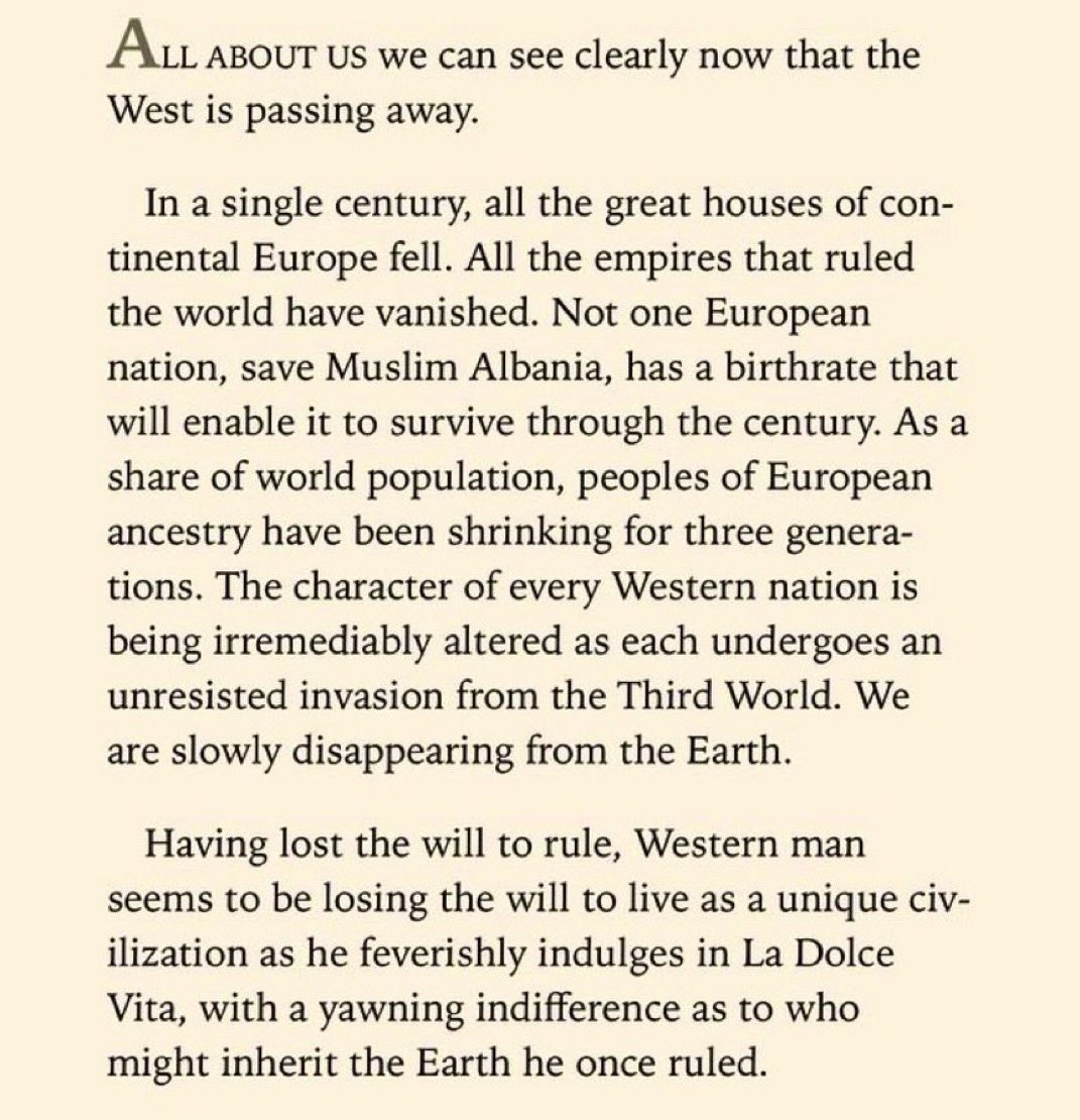 <a href="/Geiger_Capital/">Geiger Capital</a> Patrick Buchanan. “Death of the West.” Published in 2001. Prophetic.