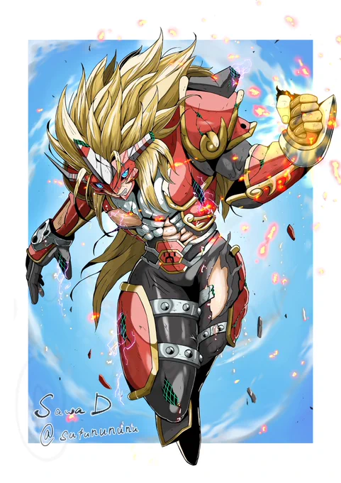 過去作 アグニモン My previous artwork Agunimon #Digimon #デジモン