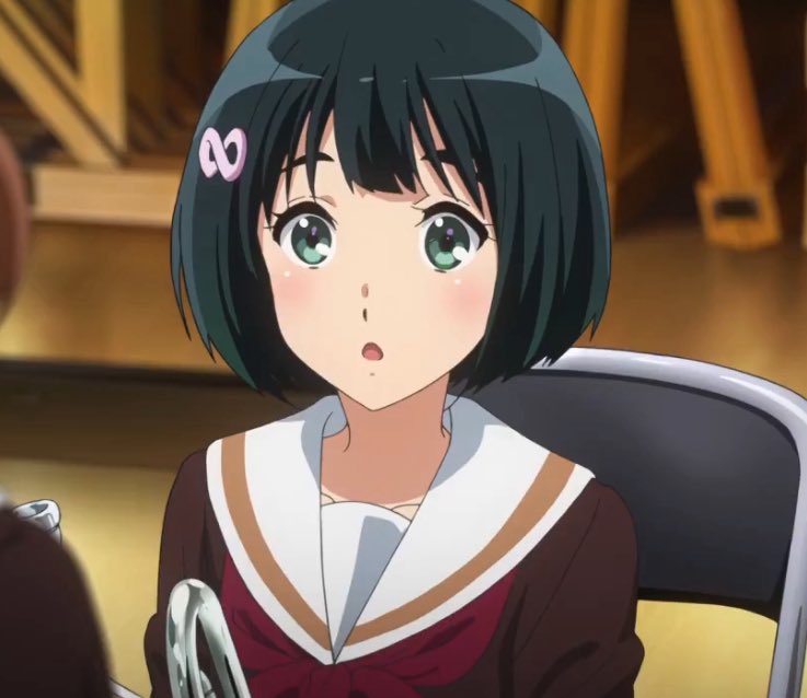 三年生のトリは吉沢さん、部活中に麗奈と居た時間が1番長かったのかな
＃ユーフォ最終楽章