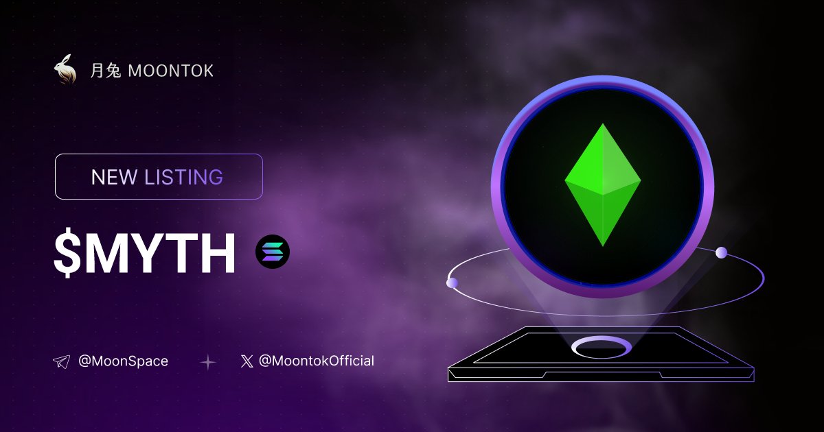 MoontokListing's tweet photo. ⚡ 月兔雷霆 - Moontok Xpress

Mythic ( $MYTH )
https://t.co/5Qo8quE8qq

5UP2iL9DefXC3yovX9b4XG2EiCnyxuVo3S2F6ik5pump

LIQ: $34,810 | MC: $172,620

#altcoin #memecoins https://t.co/R6XxHsTXdE