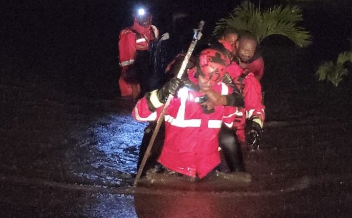 KenyaRedCross's tweet photo. As part of the flood response in Nairobi, Kenya Red Cross first responders rescued 20 people stranded along Kirinyaga Road and moved them to safety.

Teams continue to monitor the situation and provide support to those affected. https://t.co/C100yOPhab