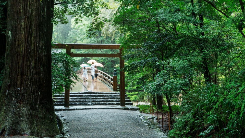 japan's tweet photo. Ise-Shima #NationalPark reflects harmony of people &amp; nature 🌳! Featuring the roughly 2,000-year-old shrine Ise Jingu ⛩️ and Meoto Iwa ("wedded rocks"), this Mie Pref. park is home to endangered sea turtles &amp; one of Japan's leading pearl-producing regions.
https://t.co/qplXcJk2ht https://t.co/3EVgwmXHyd