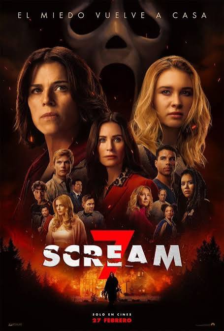 #scream7 Funciona. Ya sabes lo que vas a ver , y te lo vas a pasar bien. Algún toque gore, y algo de humor negro; tiene chicha, y se agradece. Son 7 entregas y harán las que quieran mientras cumplan unos mínimos . Aquí los cumplen, y entretienen 4/5.