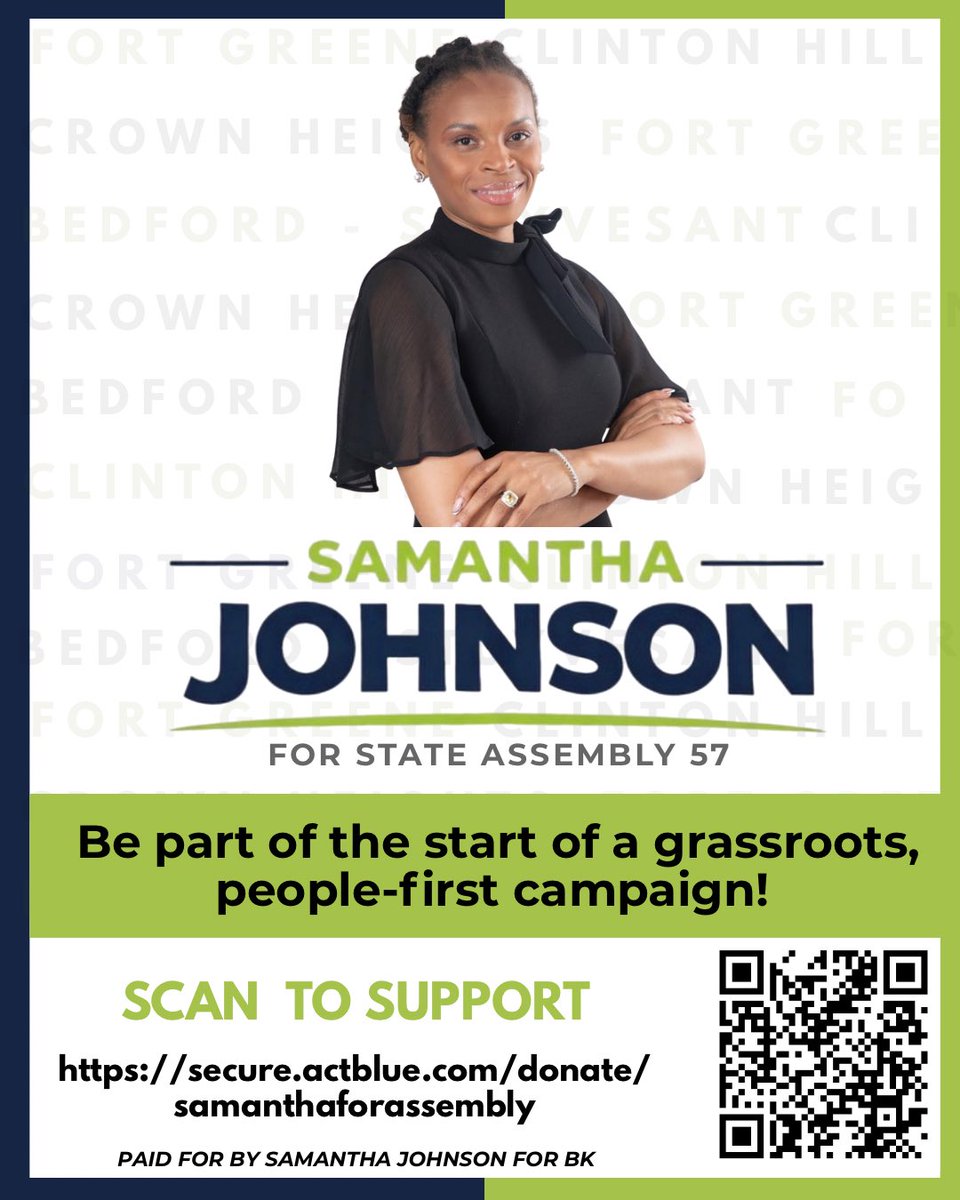 Samjohnsonforbk's tweet photo. I’m excited to share that I’m officially running in AD-57 and that we’ve launched the campaign’s social media pages.

This campaign is about bringing our shared commitment to justice, accountability, and community power into the rooms where decisions are made.

Links in bio! #bk https://t.co/IPmNN853UJ
