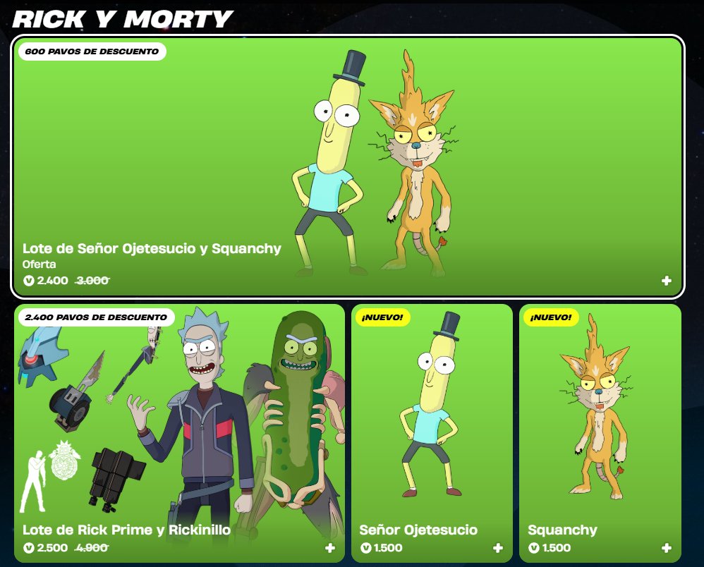 RICK PRIME Y RICK PEPINILLO YA DISPONIBLES! 🔥

- Cómpralo aquí: fortnite.com/item-shop?crea…

❤️ Código: POSSOXD si te gustaría apoyarme, me ayuda mucho! 🙏🏻

#EpicPartner #Fortnite
