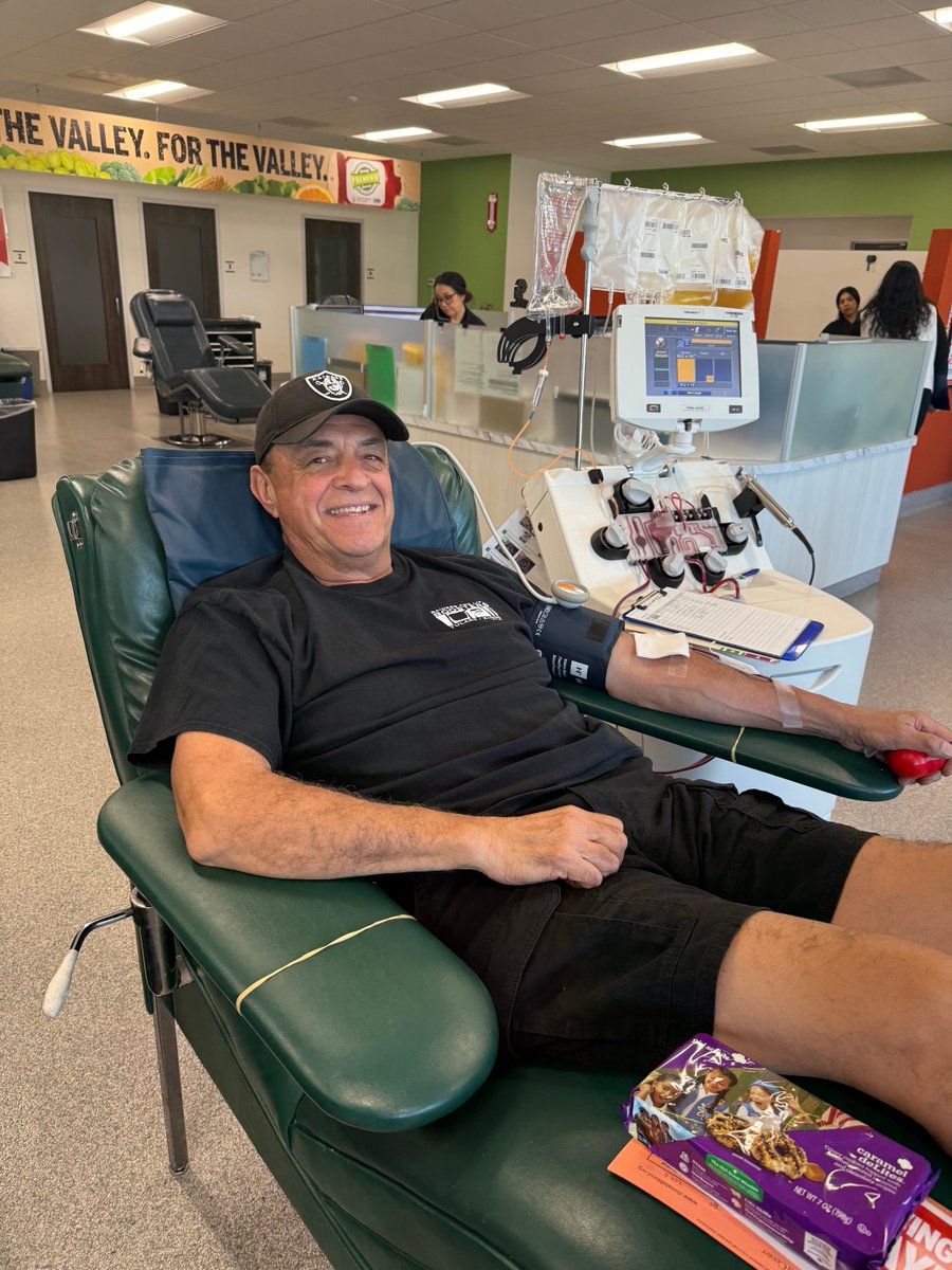 My 198 Platelet Donation was my biweekly Triple at the Visalia Central Ca Blood Center,This weekend Give The Ultimate Gift You Can Give,The Gift Of Life 🙌🏼💪🏼 Just Give Baby! 🩶🖤❤️🙏🏼 ⁦<a href="/CenCABlood/">CenCABloodCenter</a>⁩ <a href="/raiders4life25/">RAIDERS4LIFE25</a> @scbcr @raiders #donateblood #PlateletDonors #RaiderNation
